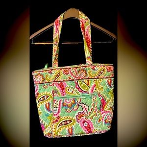 Vera Bradley Provincial Mint Green Quilted Handbag